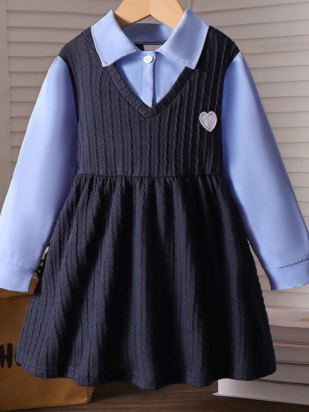 

Xsole Fit & Flare Dress, Blue