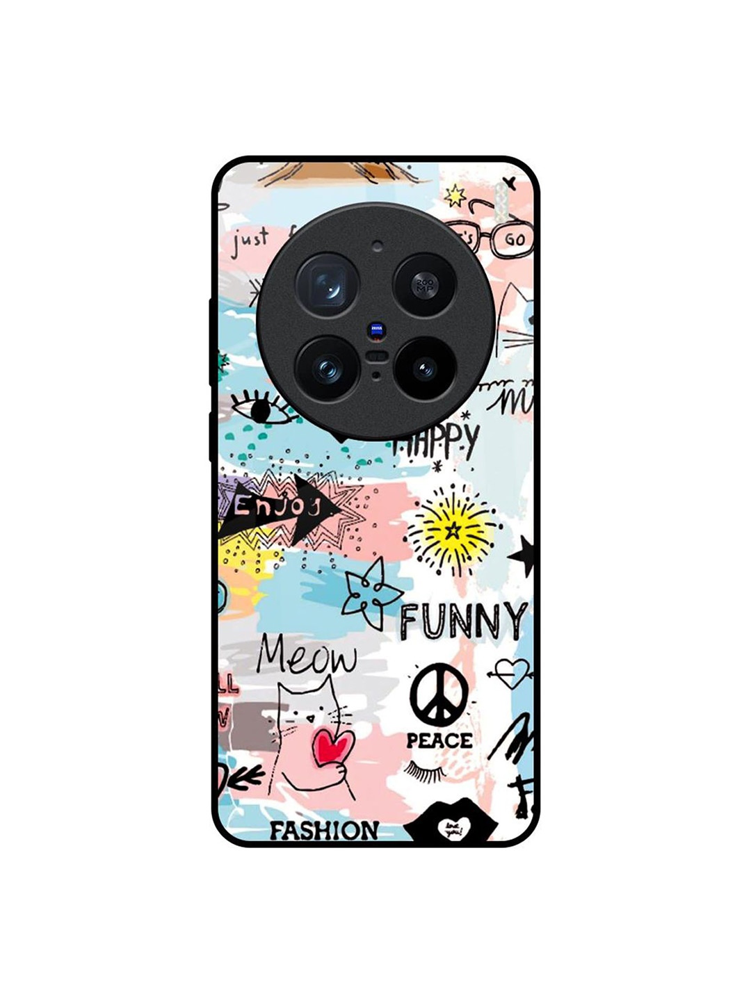 

QRIOH Just For You Vivo X200 Pro 5G Impact Resistant Back Case, White
