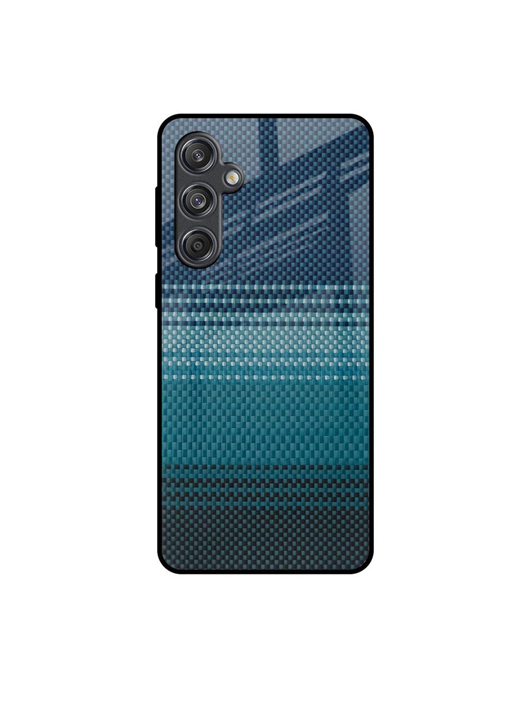 

QRIOH Modern Rug Samsung Galaxy M55 5G Impact Resistant Back Case, Navy blue