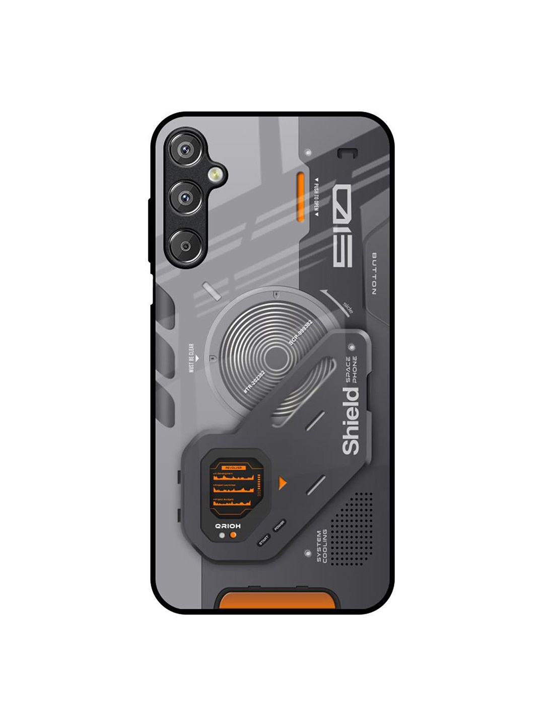 

QRIOH Tech Lifestyle Samsung Galaxy F15 5G Impact Resistant Back Case, Grey