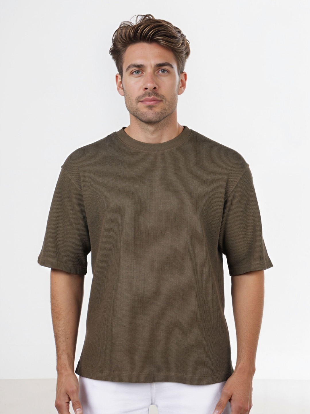 

Celio Men Applique T-shirt, Khaki