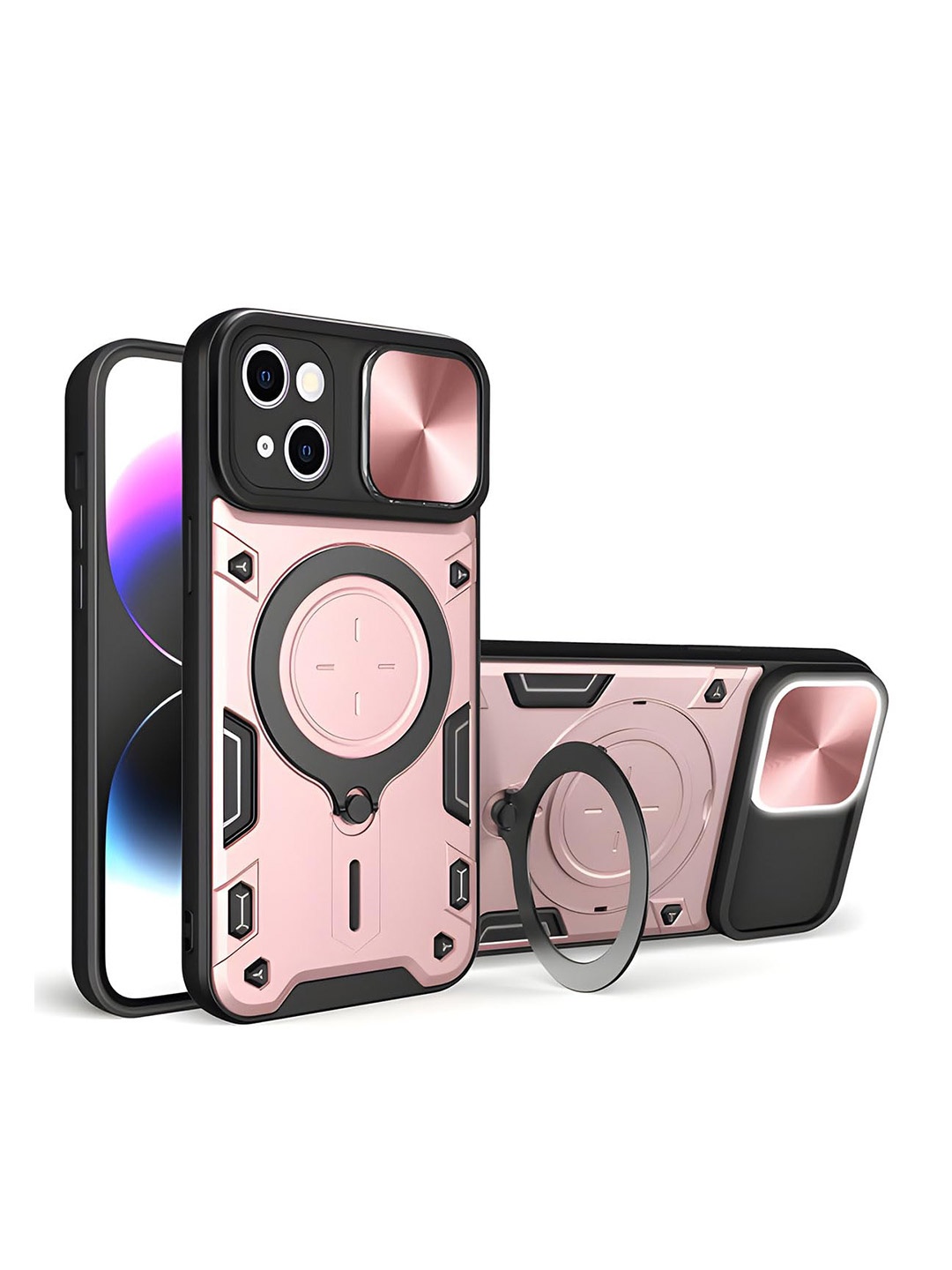 

LIRAMARK Solid Printed iPhone 14 Back Case Mobile Accessories, Pink
