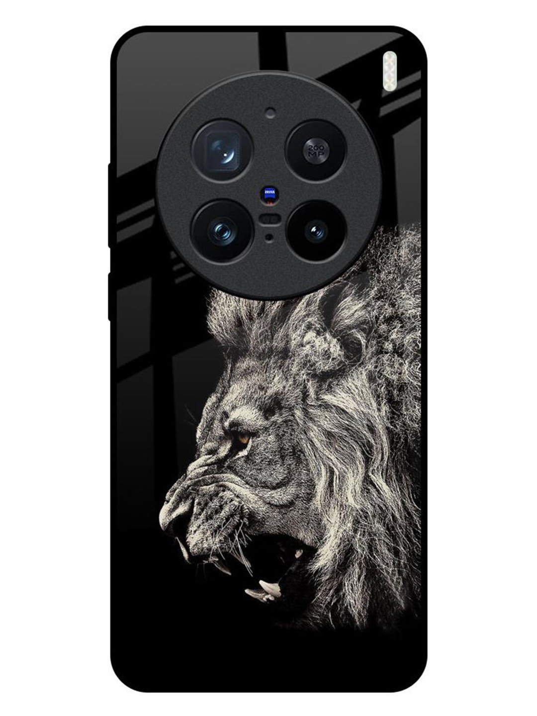 

QRIOH Brave Lion Vivo X200 Pro 5G Impact Resistant Back Case, Black