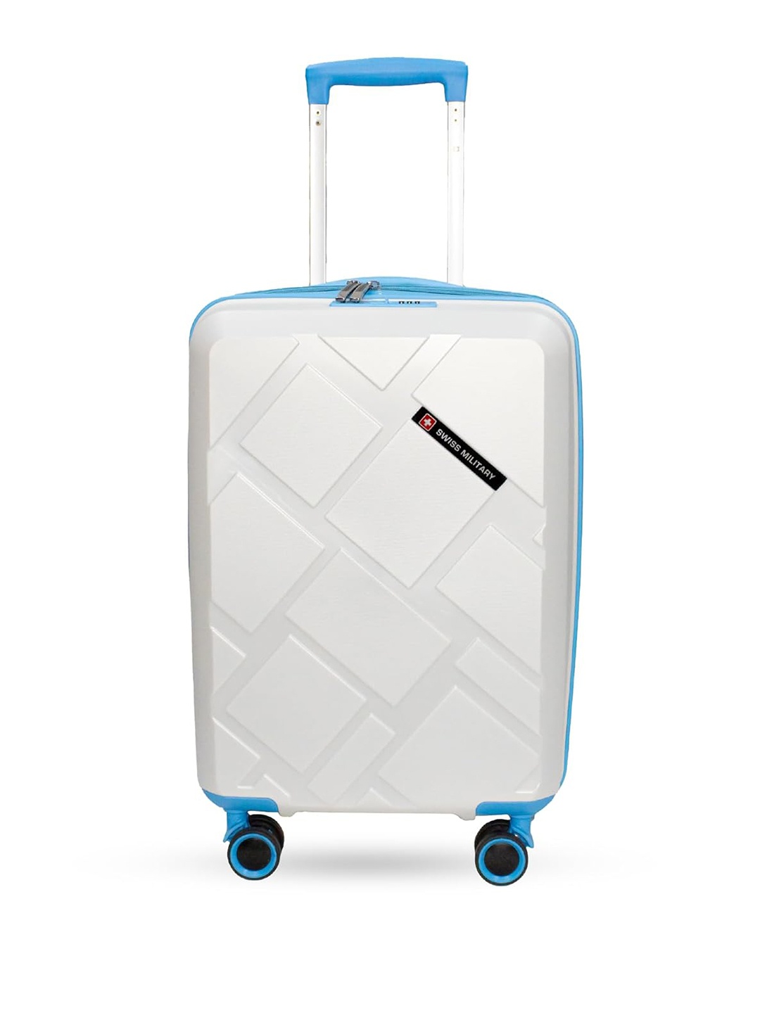 

SWISS MILITARY Star Hard Sided Medium Trolly Suitcase, White