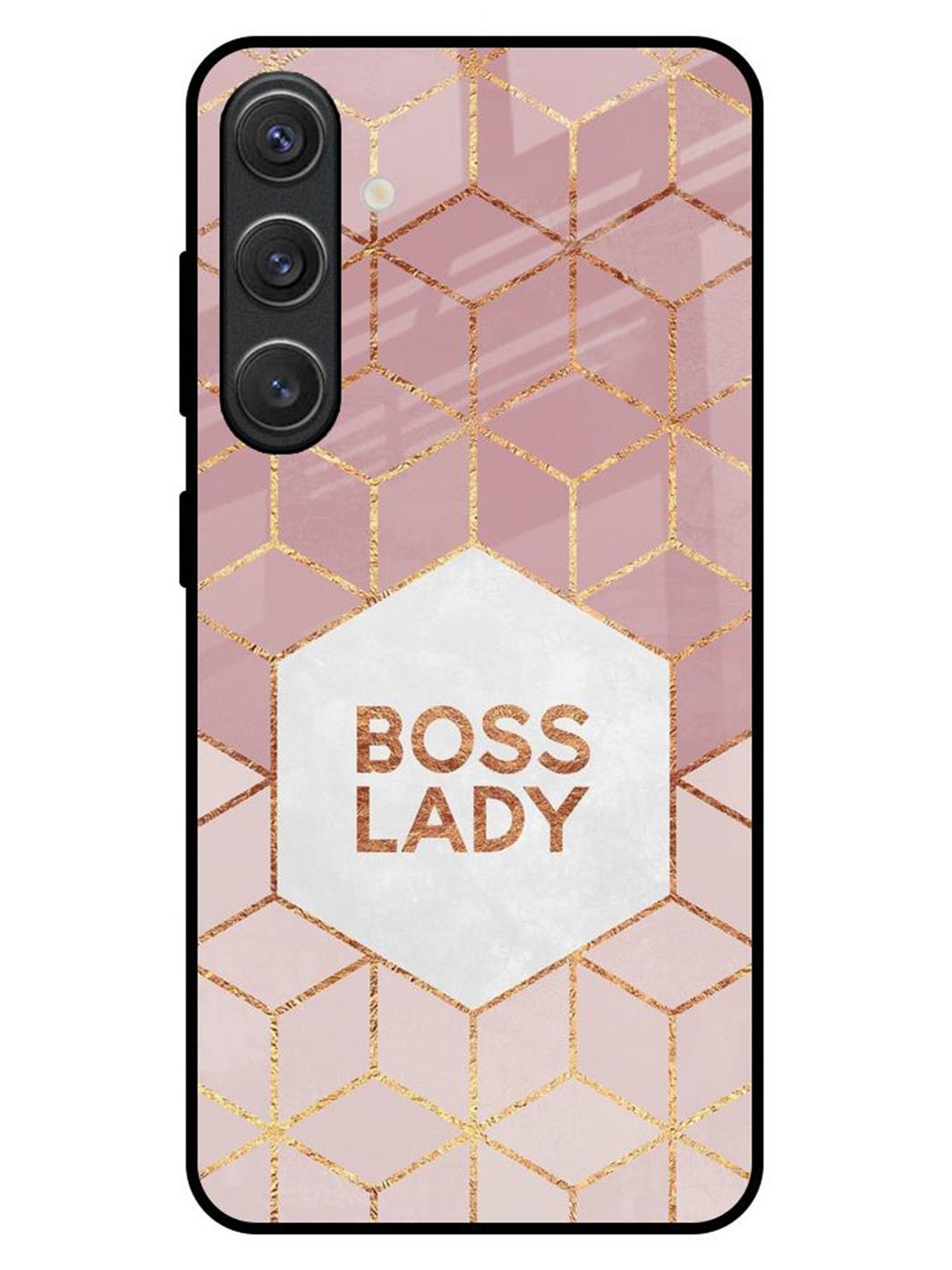 

QRIOH Boss Lady Samsung Galaxy S25 Plus 5G Impact Resistant Back Case, Pink