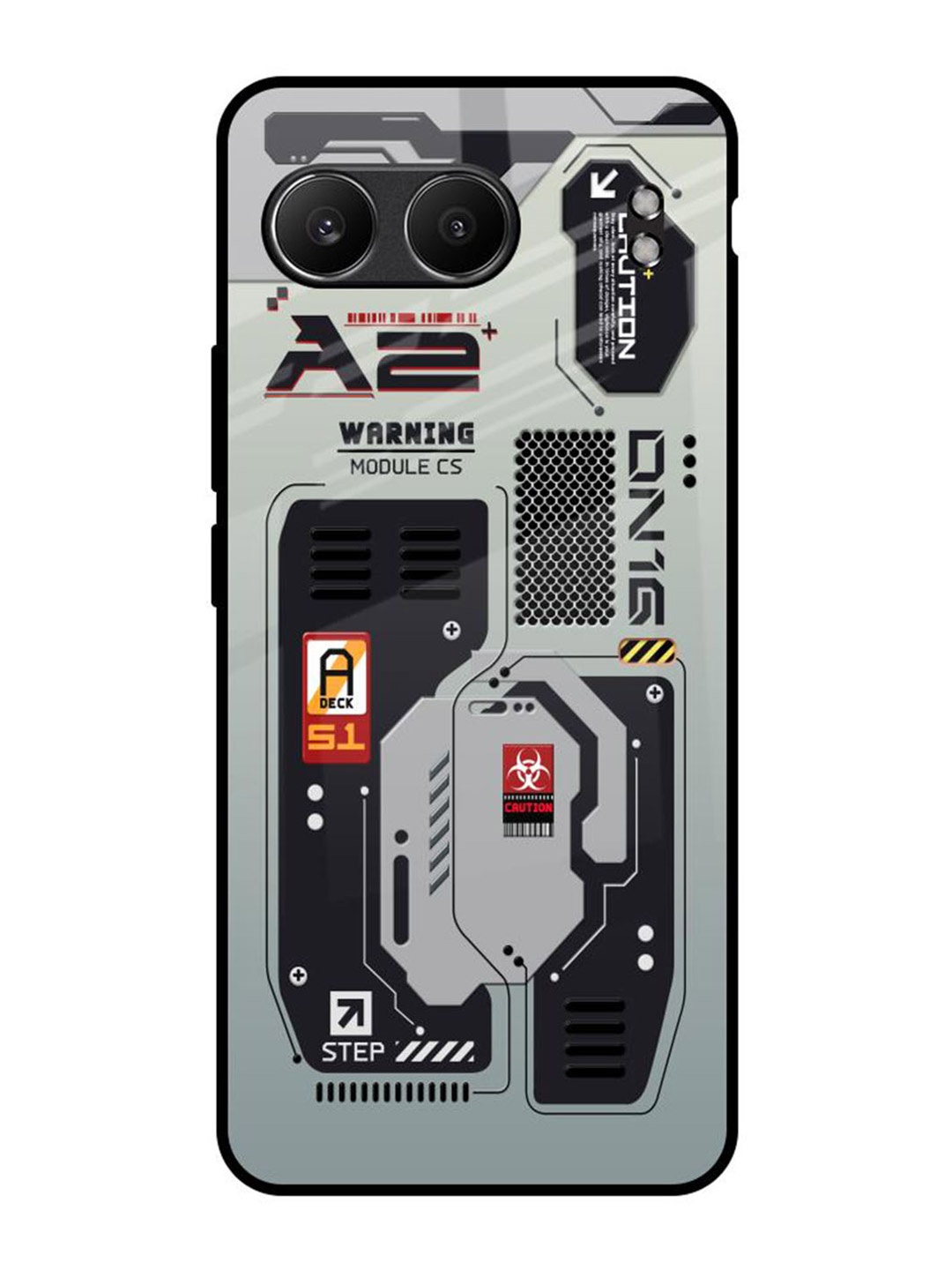 

QRIOH Techno Vibes OnePlus Nord 4 5G Impact Resistant Back Case, Grey