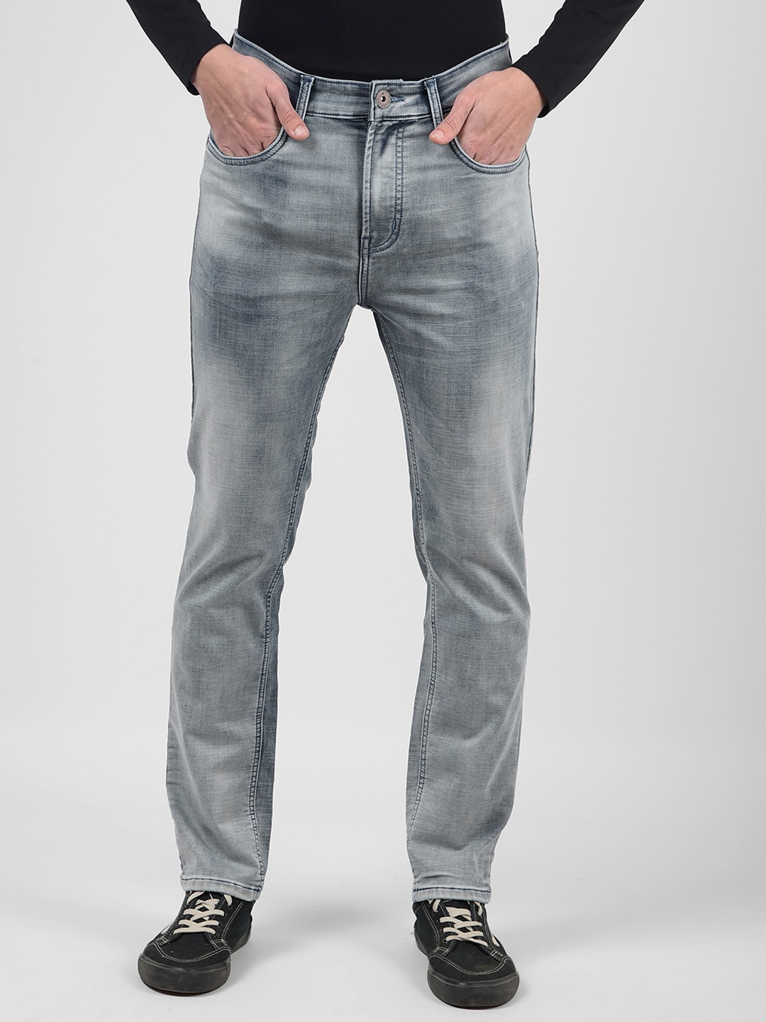 

Numero Uno Men Mid-Rise Light Fade Slim Fit Stretchable Jeans, Blue