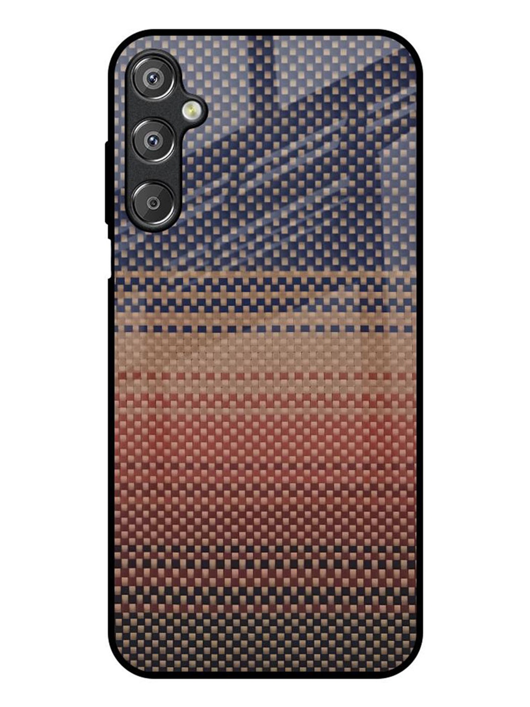 

QRIOH Fiber Artistry Samsung Galaxy F15 5G Impact Resistant Back Case, Black