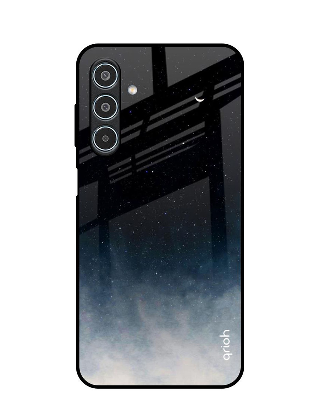 

QRIOH Black Aura Samsung Galaxy M35 5G Impact Resistant Back Case
