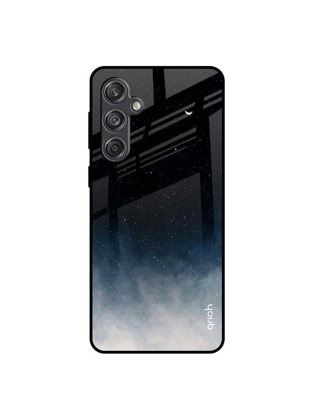 

QRIOH Black Aura Samsung Galaxy M55 5G Impact Resistant Back Case