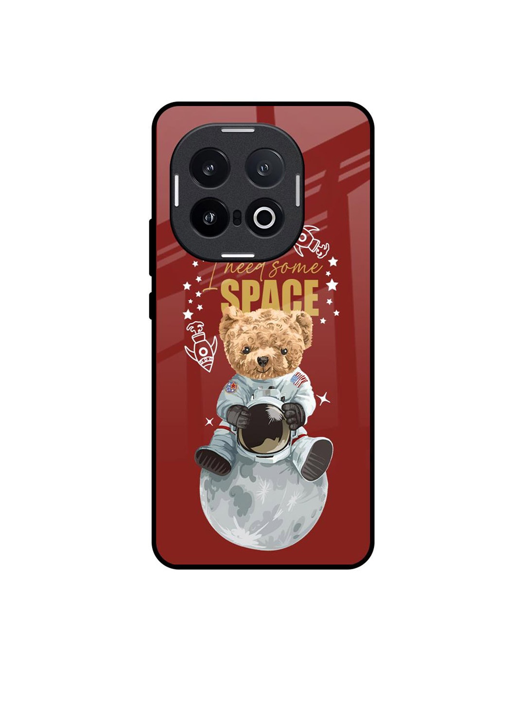 

QRIOH Typography Printed IQOO 13 5G Back Case Mobile Accessories, Maroon