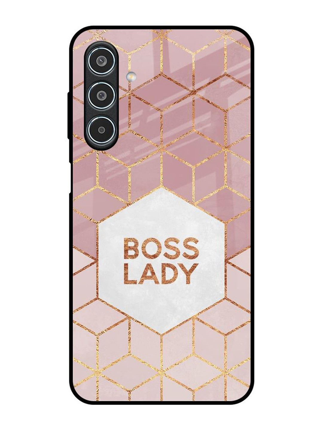 

QRIOH Boss Lady Samsung Galaxy M35 5G Impact Resistant Back Case, Pink