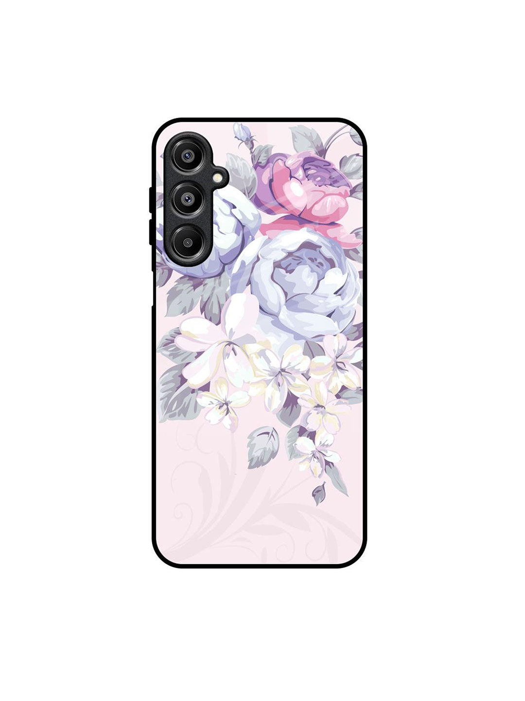 

QRIOH Elegant Floral Samsung Galaxy A16 5G Impact Resistant Back Case, White