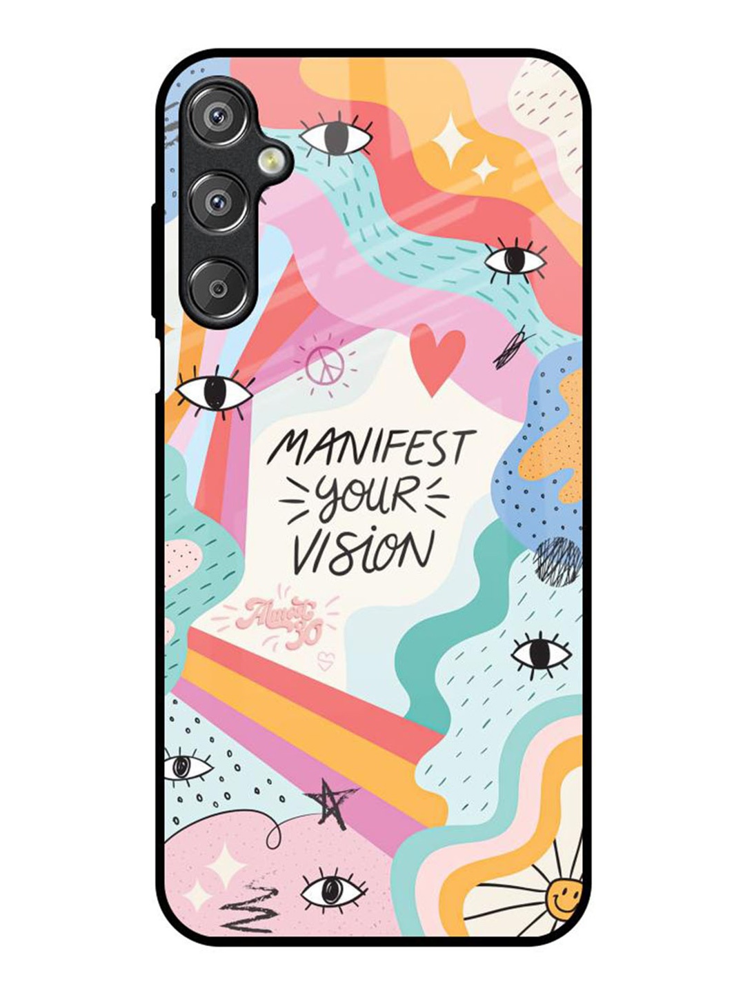 

QRIOH Vision Manifest Samsung Galaxy F15 5G Impact Resistant Back Case, White