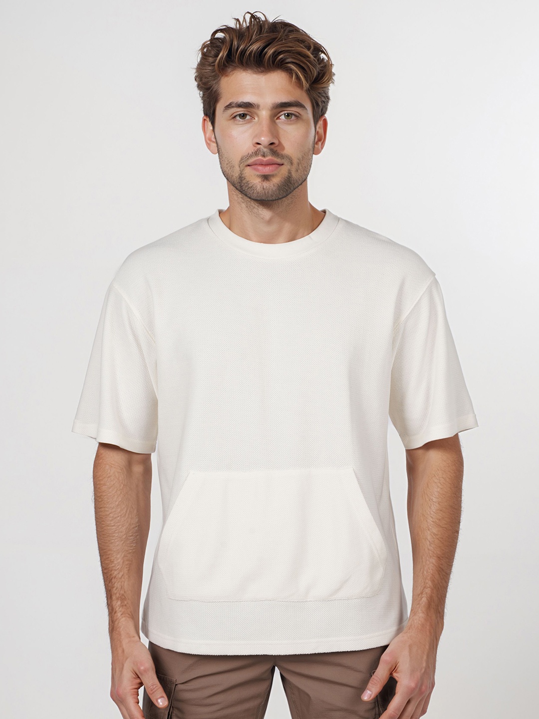 

Celio Men Pockets T-shirt, Off white