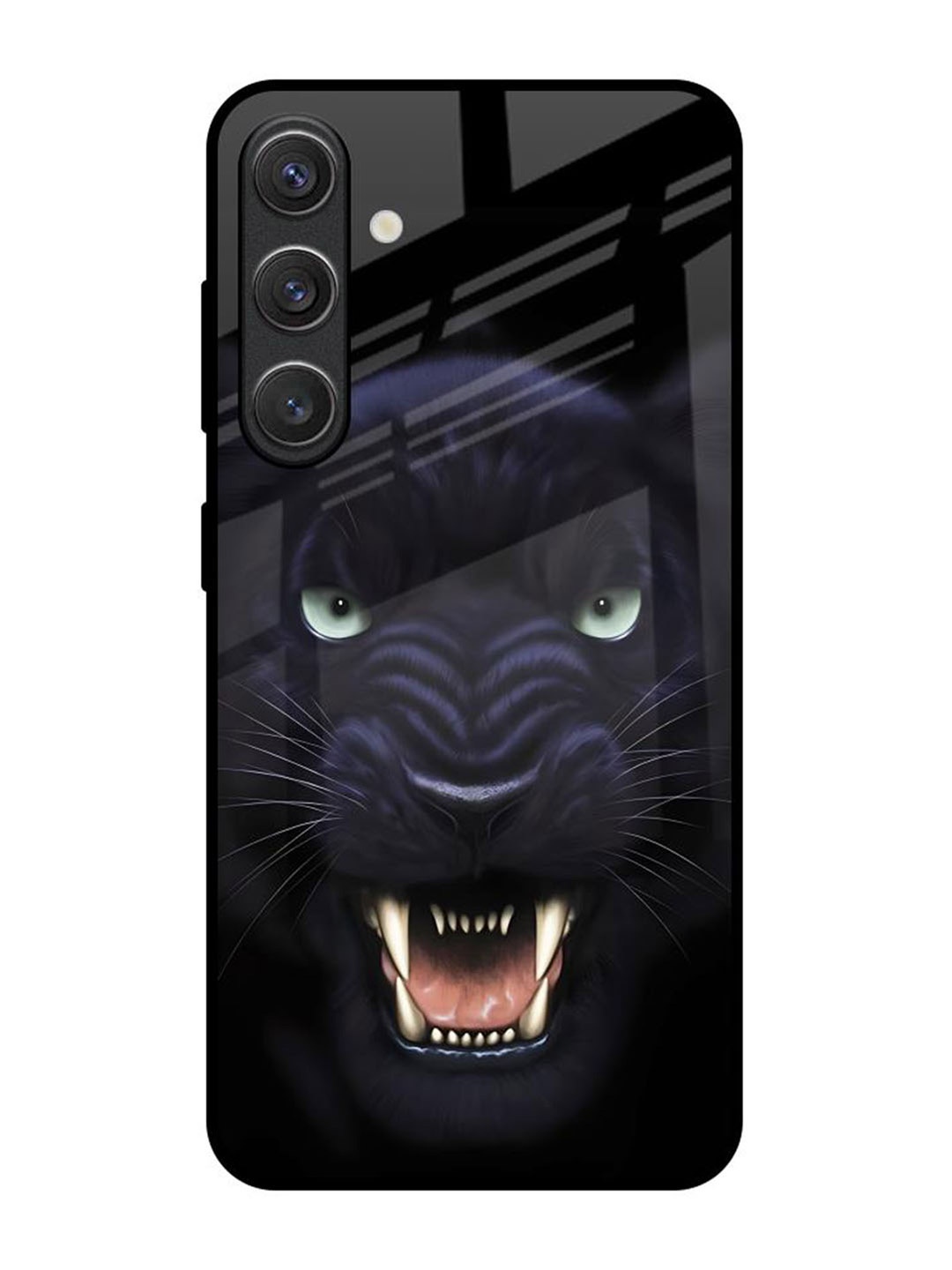 

QRIOH Angry Black Leopard Samsung Galaxy S25 5G Impact Resistant Back Case