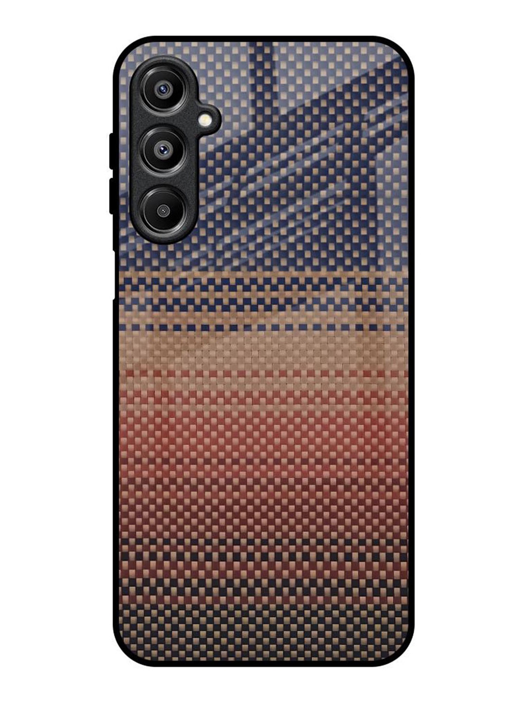 

QRIOH Fiber Artistry Samsung Galaxy A16 5G Impact Resistant Back Case, Blue