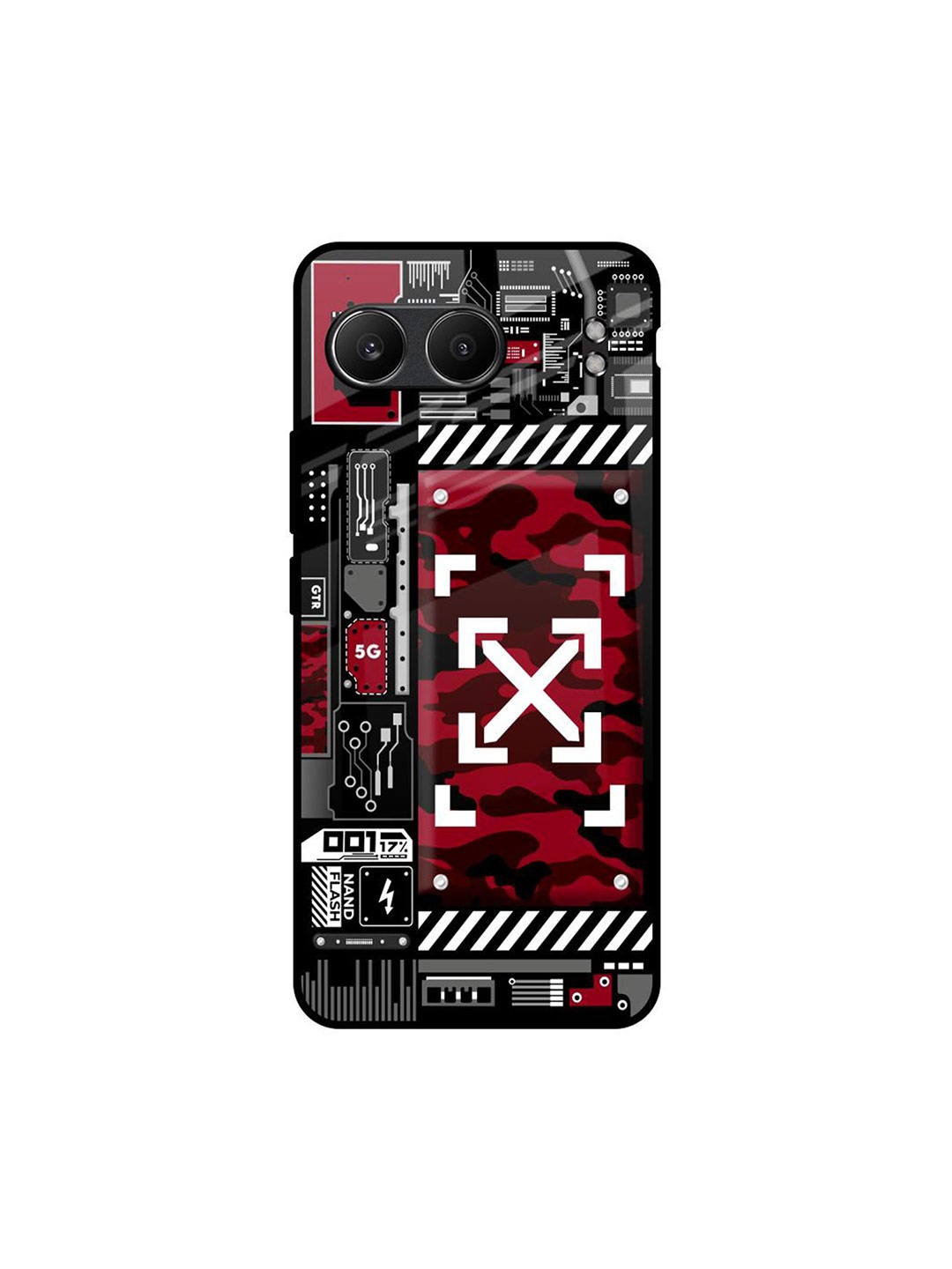 

QRIOH Technology Art OnePlus Nord 4 5G Impact Resistant Back Case, Black
