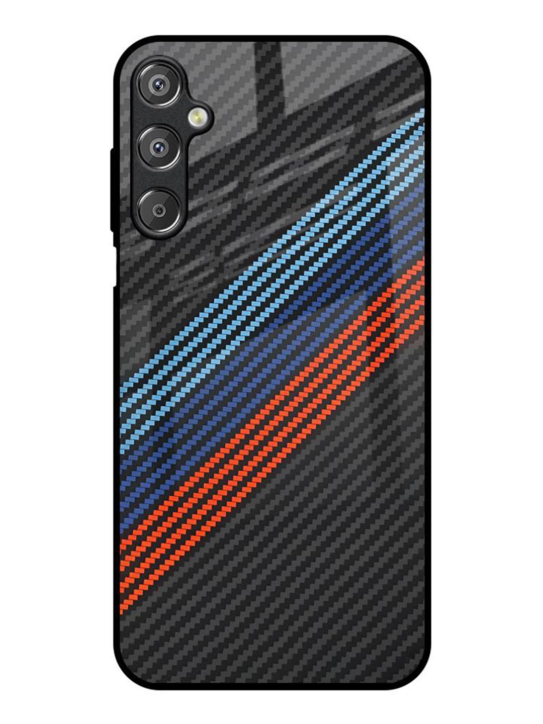 

QRIOH Carbon Inspired Samsung Galaxy F15 5G Impact Resistant Back Case, Black