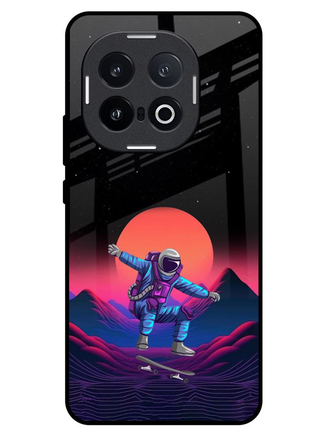 

QRIOH Quirky Printed IQOO 13 5G Back Case Mobile Accessories, Black