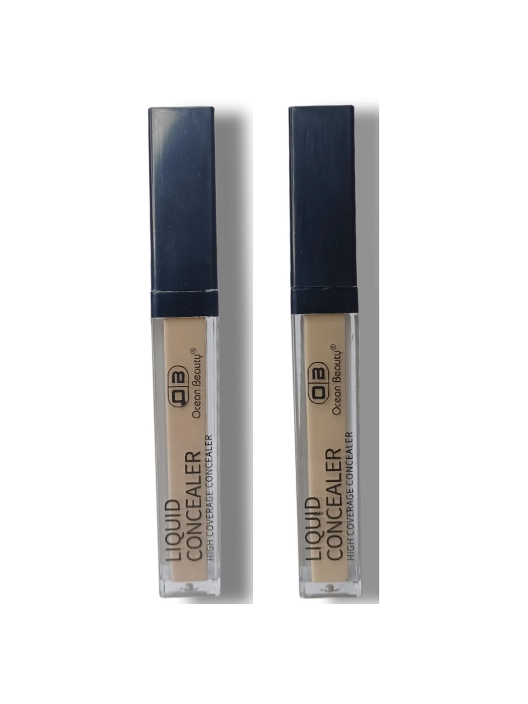 

OB Ocean Beauty Set Of 2 High Coverage Liquid Concealer - 8.5 g Each - Shade 01-02, Brown