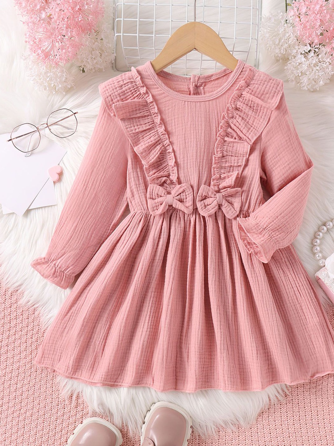 

Xsole Fit & Flare Dress, Pink