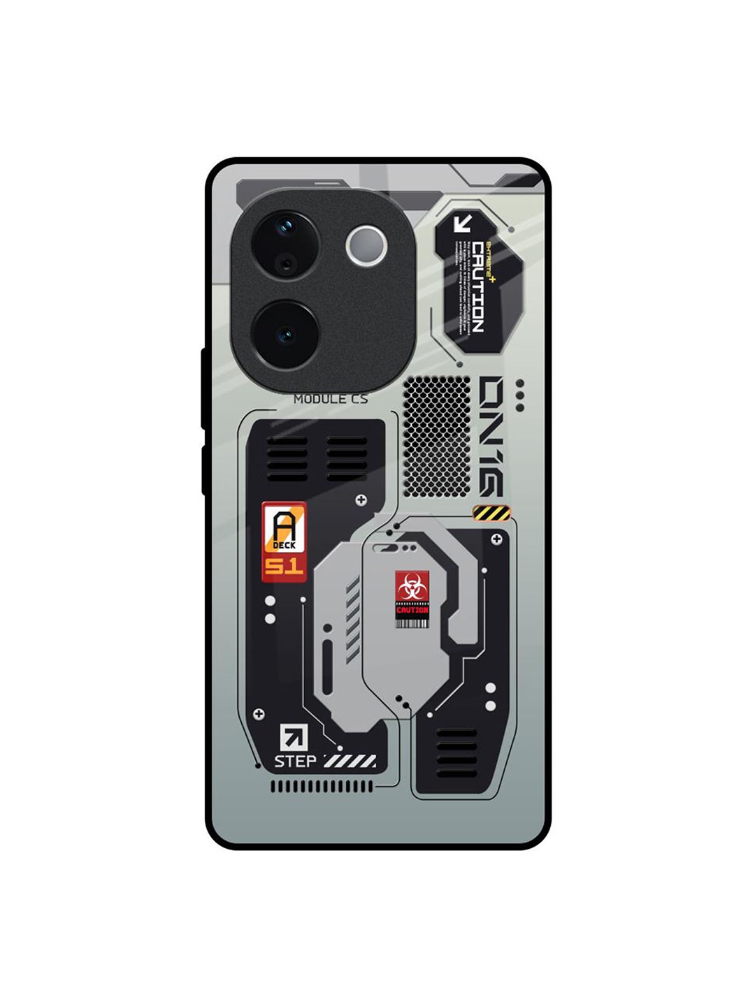 

QRIOH Techno Vibes Vivo T3 Pro 5G Impact Resistant Back Case, Grey