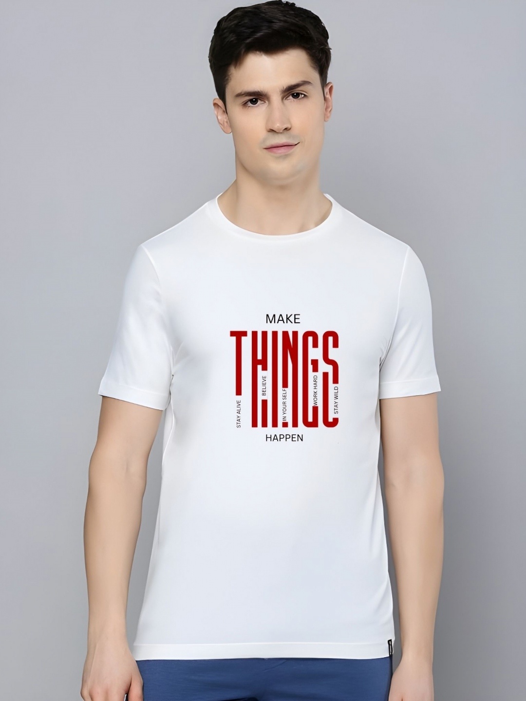 

SZN Men T-shirt, White