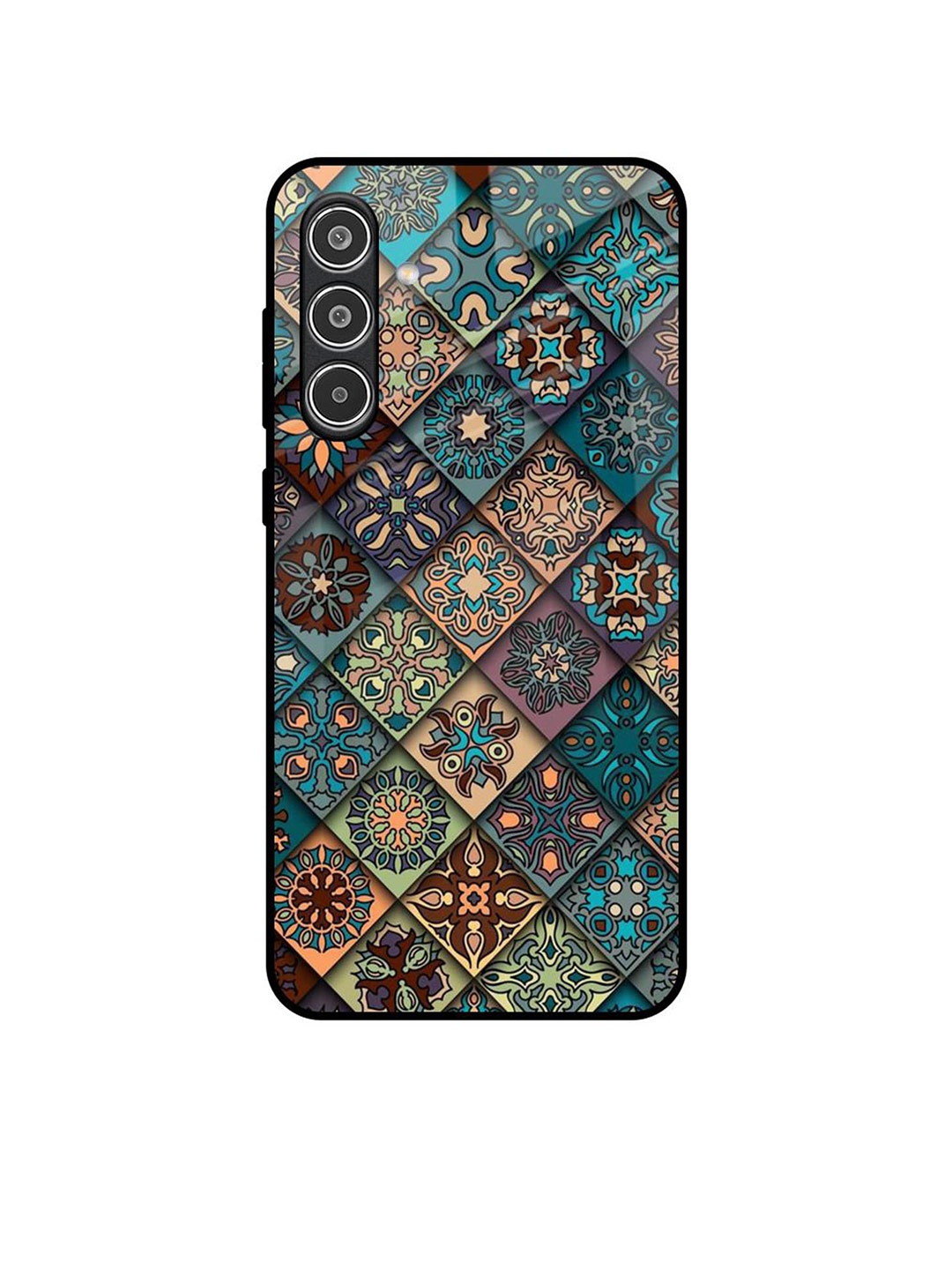 

QRIOH Retro Art Samsung Galaxy A36 5G Impact Resistant Back Case, Teal