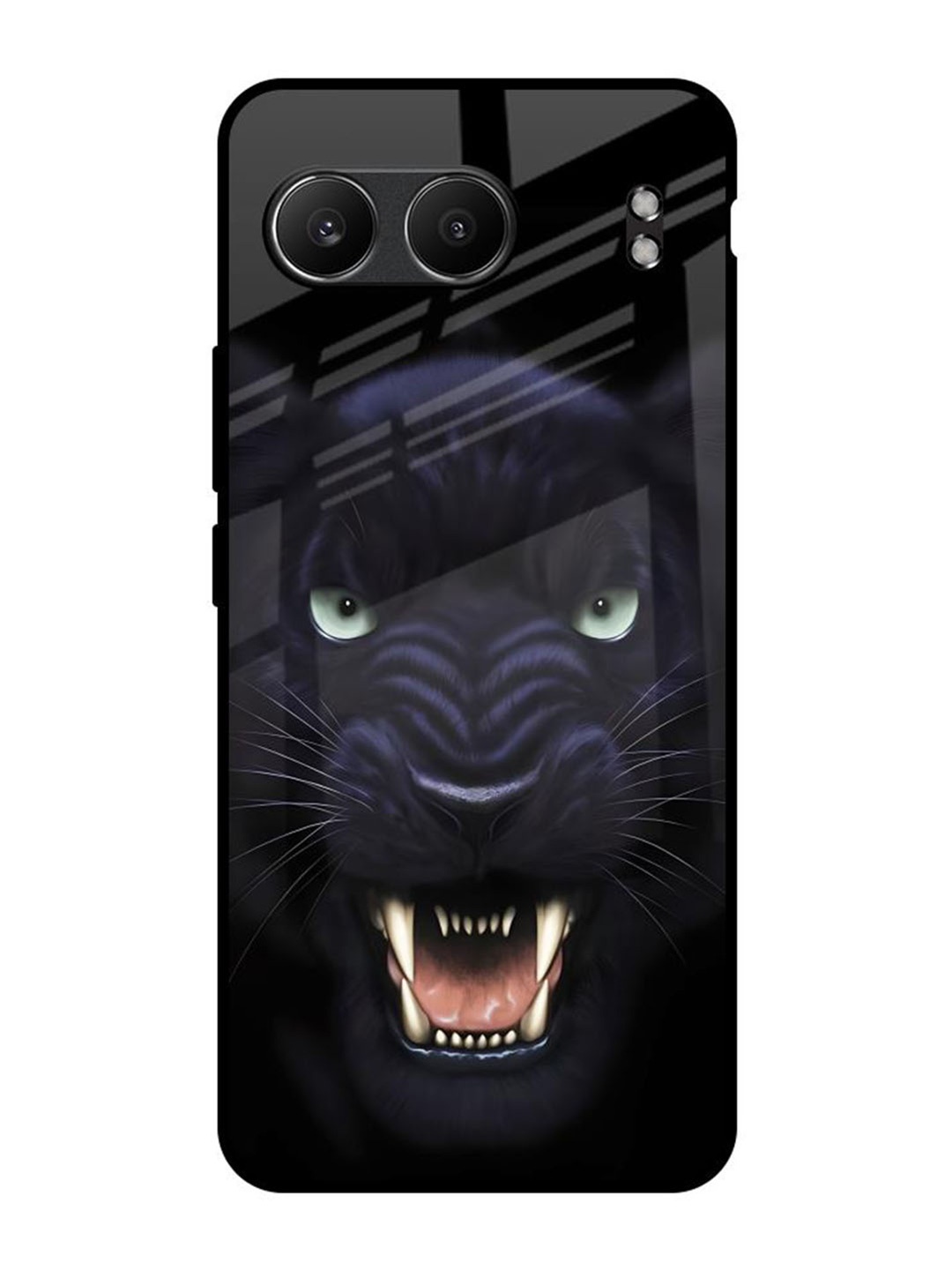 

QRIOH Angry Black Leopard OnePlus Nord 4 5G Impact Resistant Back Case