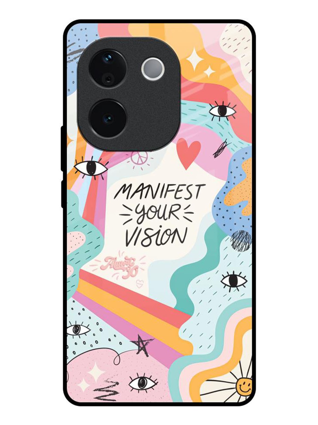 

QRIOH Vision Manifest Vivo T3 Pro 5G Impact Resistant Back Case, White