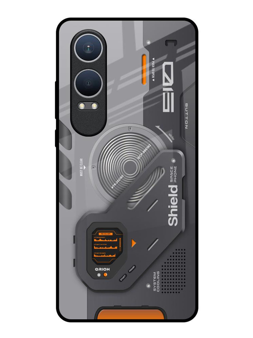 

QRIOH Tech Lifestyle OnePlus Nord CE4 Lite 5G Impact Resistant Back Case, Grey