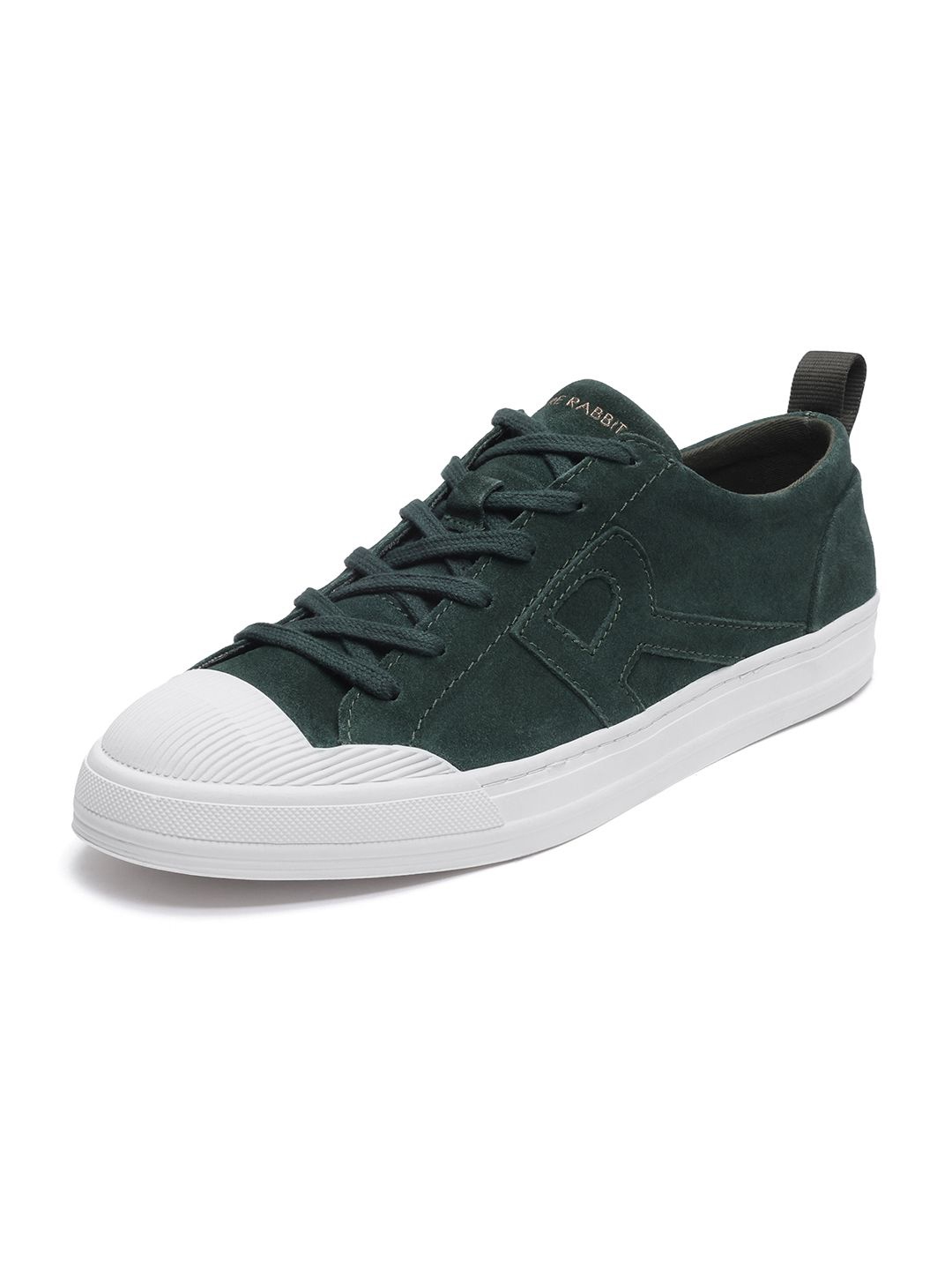 

RARE RABBIT Men Sauron Green Suede Sneakers