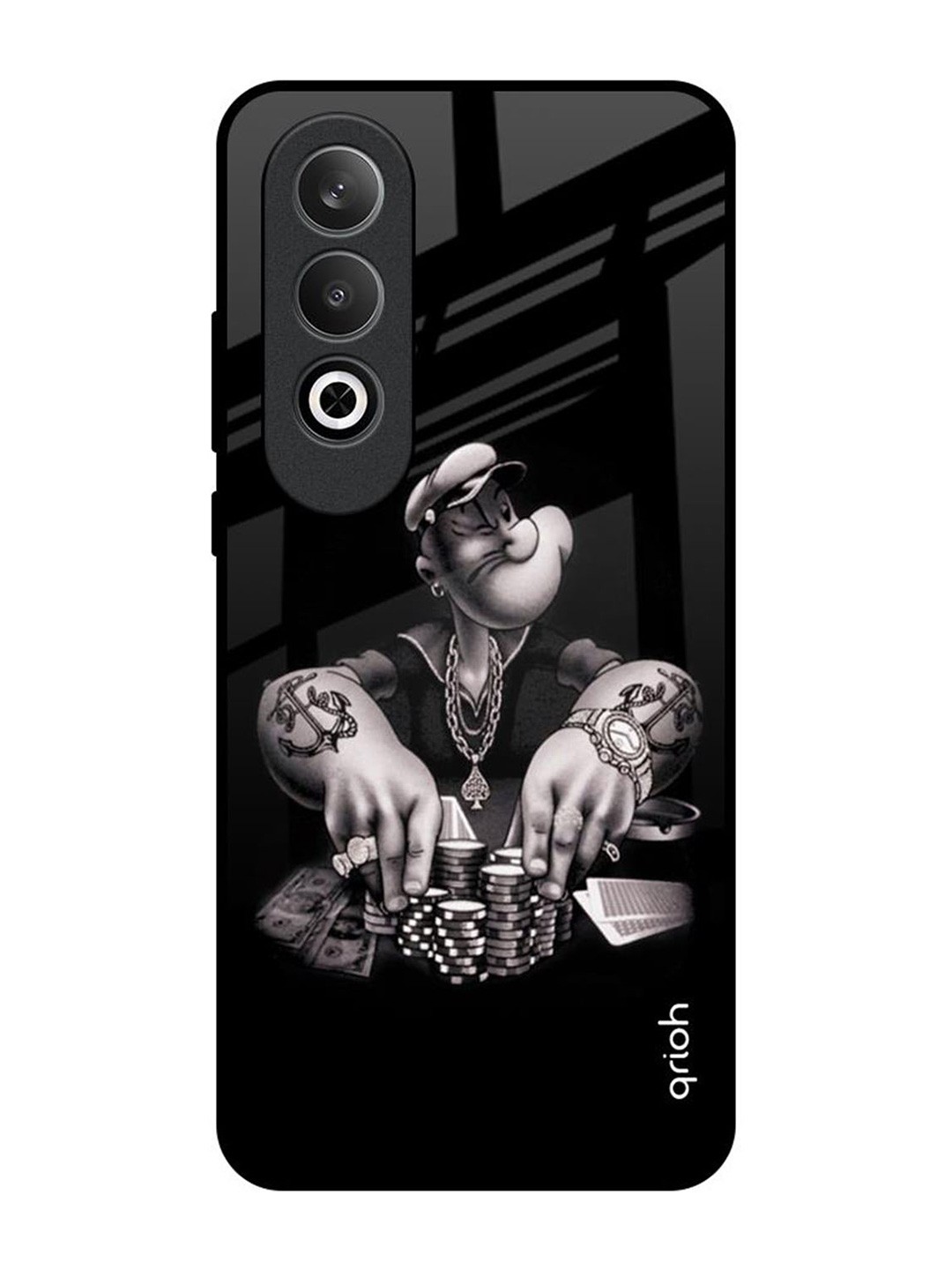 

QRIOH Gambling Problem OnePlus Nord CE4 5G Impact Resistant Back Case, Black