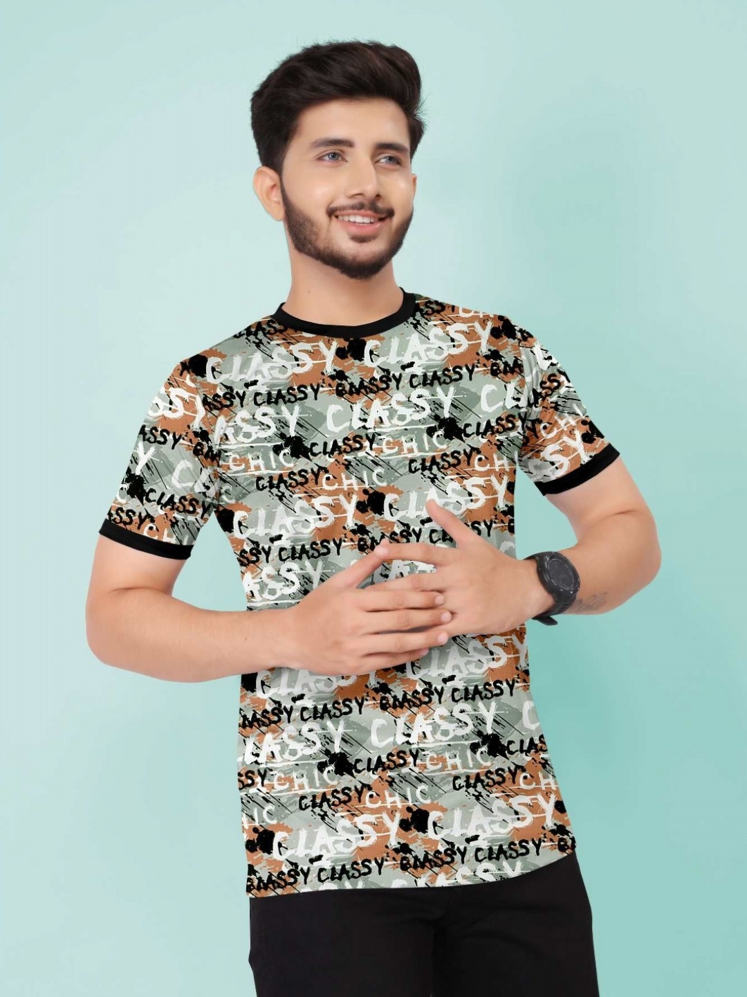 

SZN Men Printed Pockets T-shirt, Multi