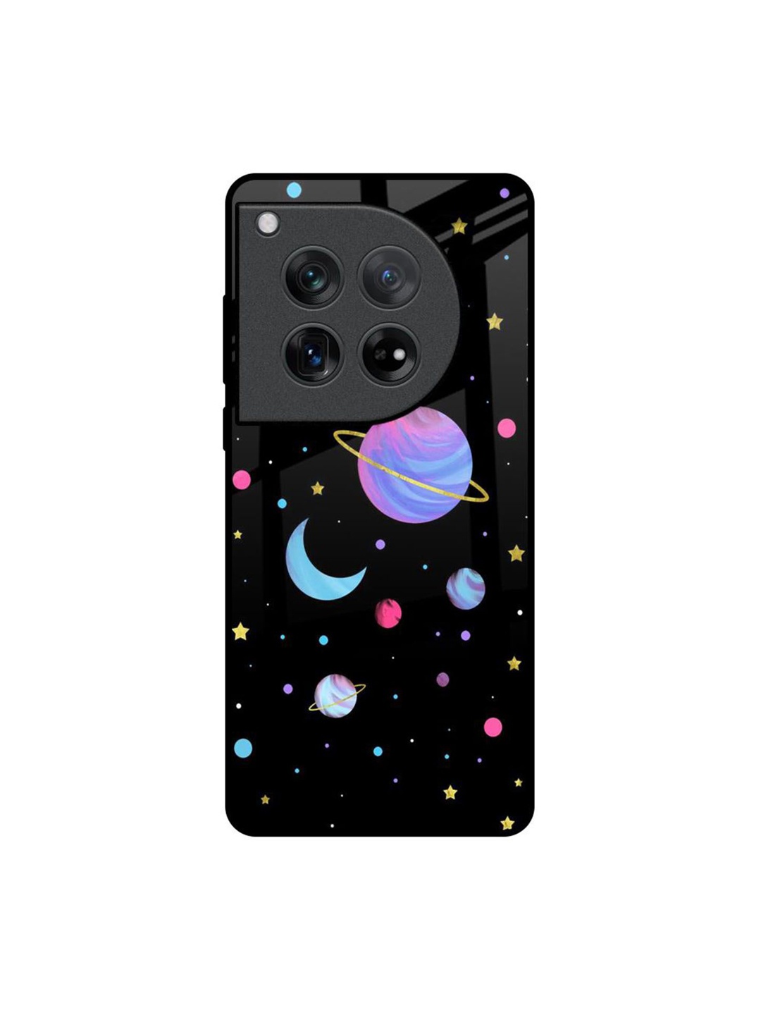 

QRIOH Quirky Printed Oneplus 12 Back Case Mobile Accessories, Black