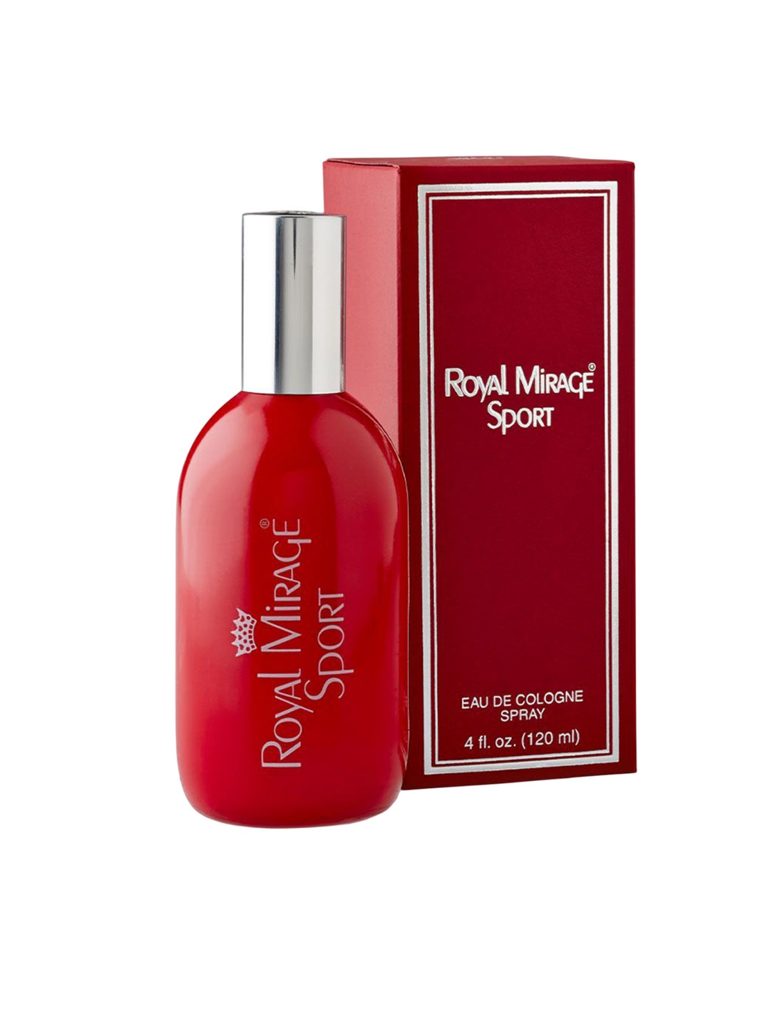 

Royal Mirage Unisex Sport Long Lasting Eau de Cologne - 120 ml, Red