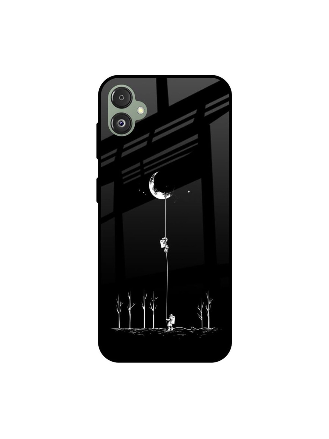 

QRIOH Quirky Printed Samsung Galaxy F14 5G Back Case Mobile Accessories, Black