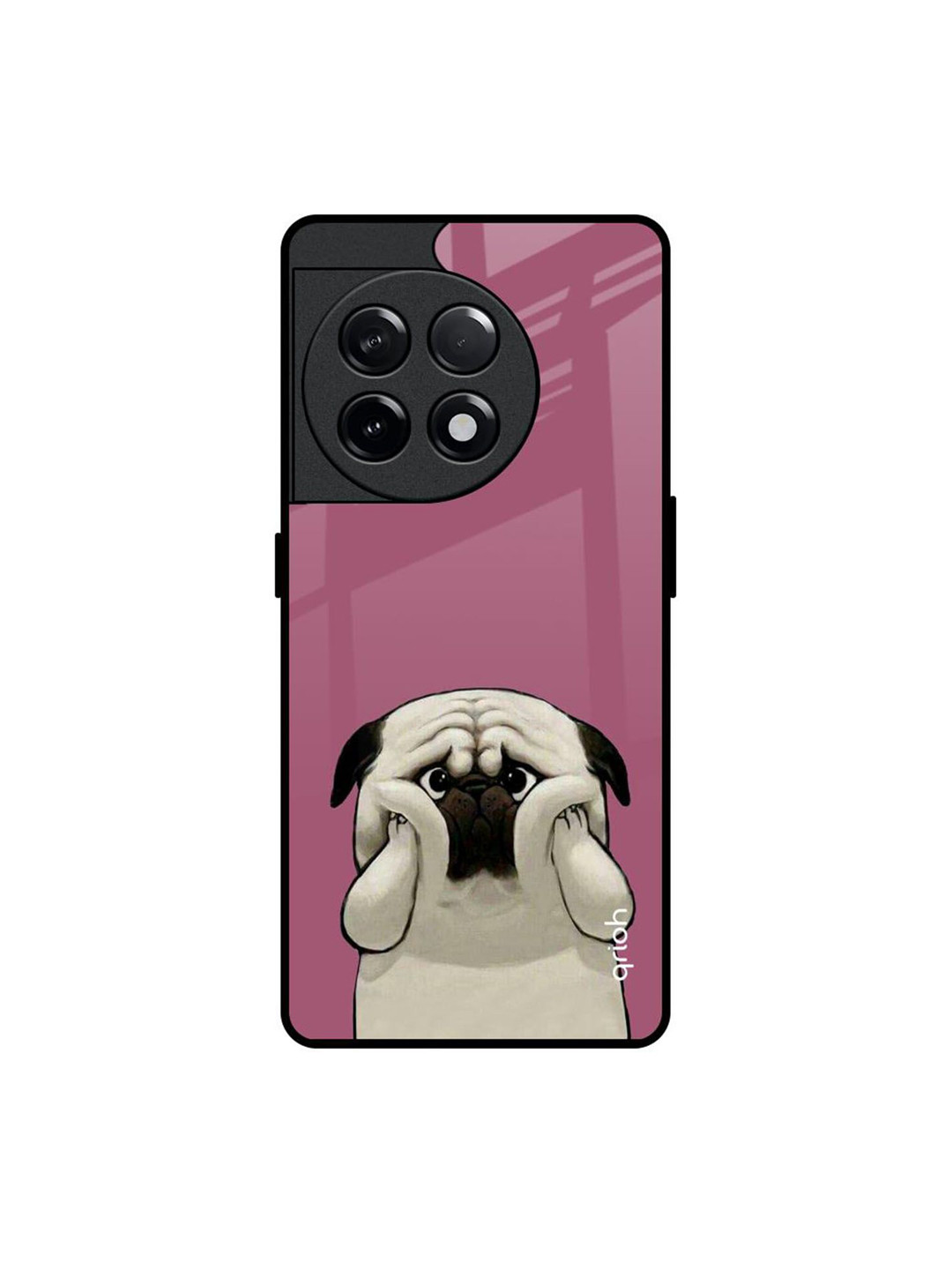 

QRIOH Quirky Printed OnePlus 11R 5G Back Case Mobile Accessories, Pink