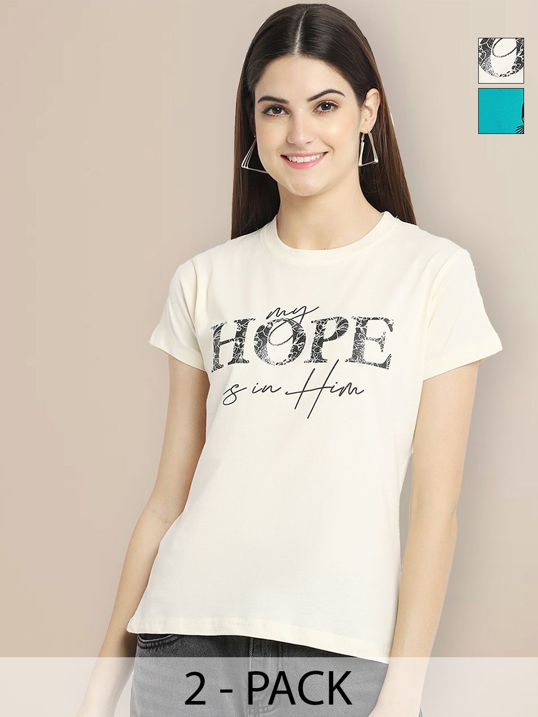 

Metronaut Women Typography 2 Printed T-shirt, Multi