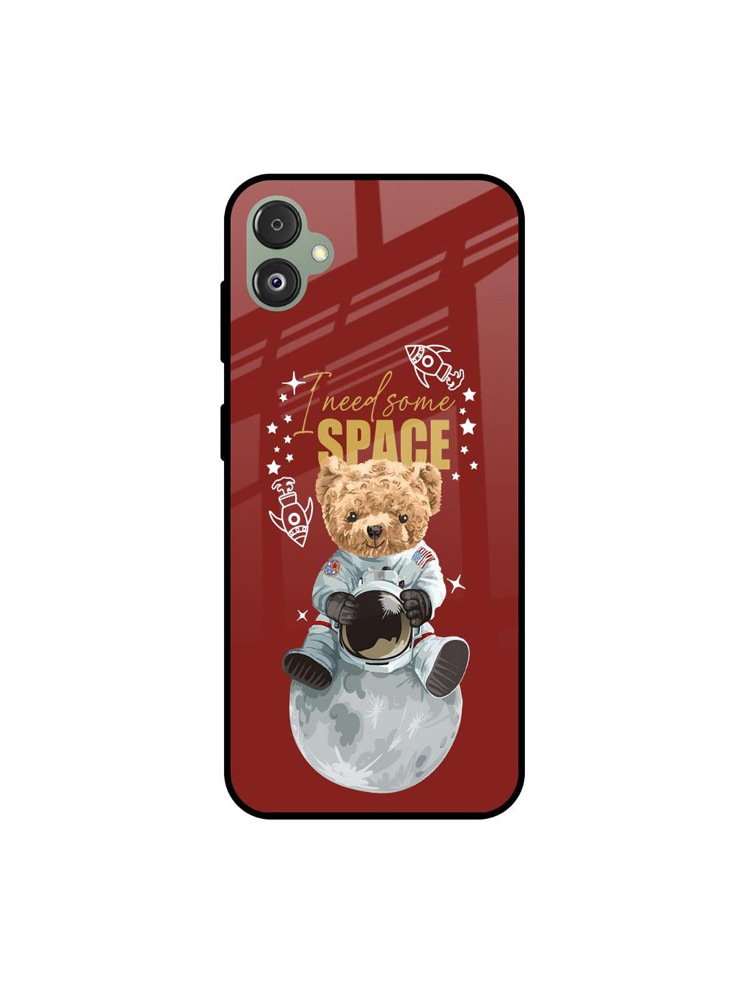 

QRIOH Typography Printed Samsung Galaxy F14 5G Back Case Mobile Accessories, Red