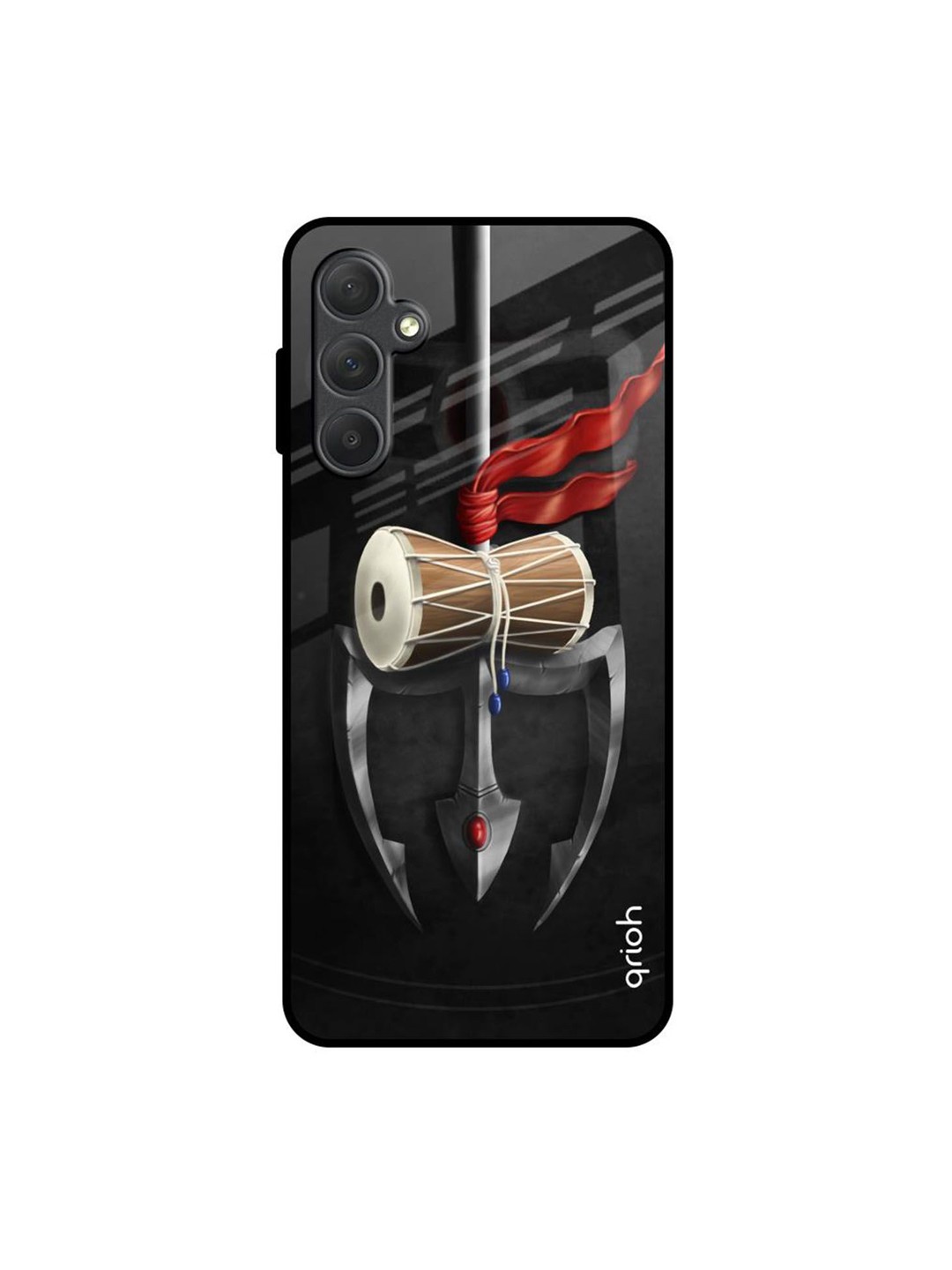 

QRIOH Quirky Printed Samsung Galaxy M54 5G Back Case Mobile Accessories, Black