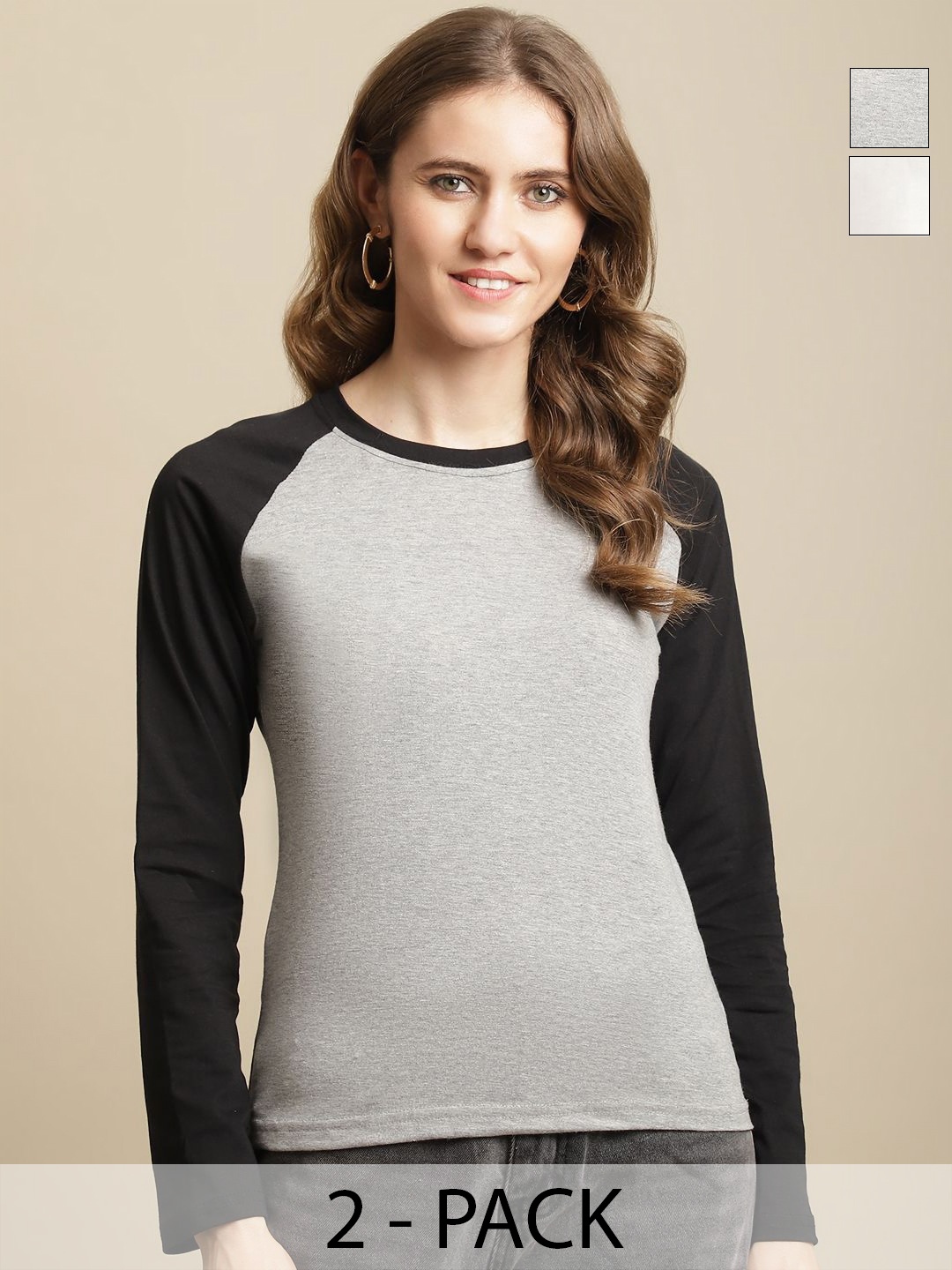 

GLOBAL NOMAD Women 2 Colourblocked T-shirt, Multi