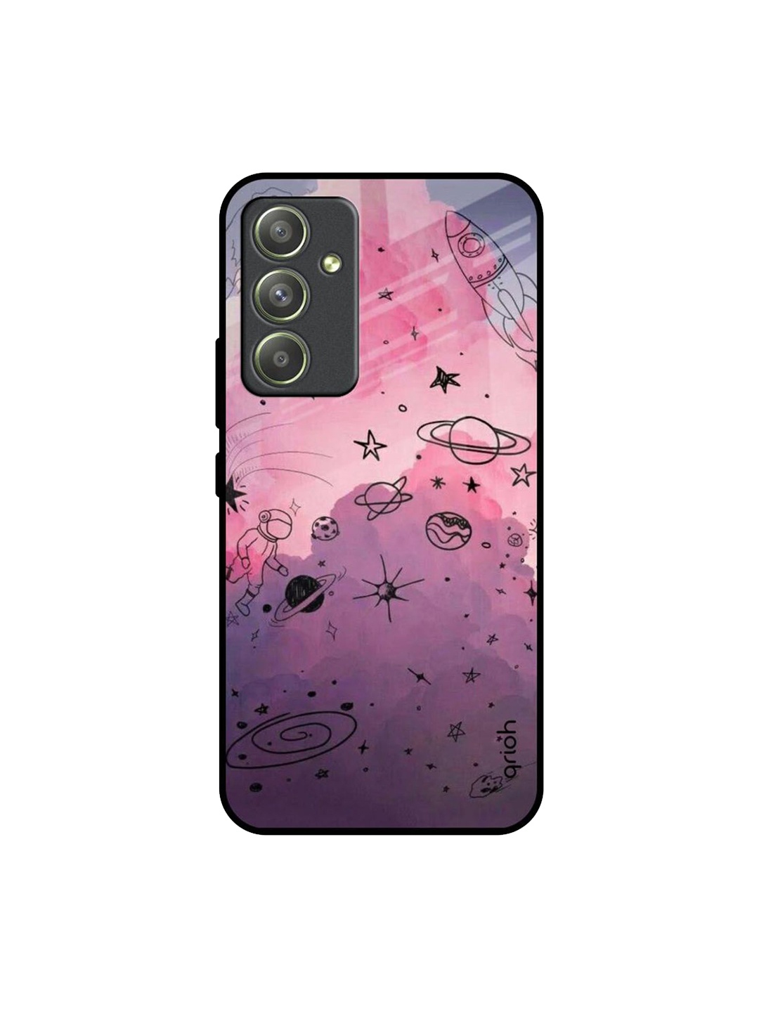 

QRIOH Quirky Printed Samsung Galaxy A54 5G Back Case Mobile Accessories, Purple