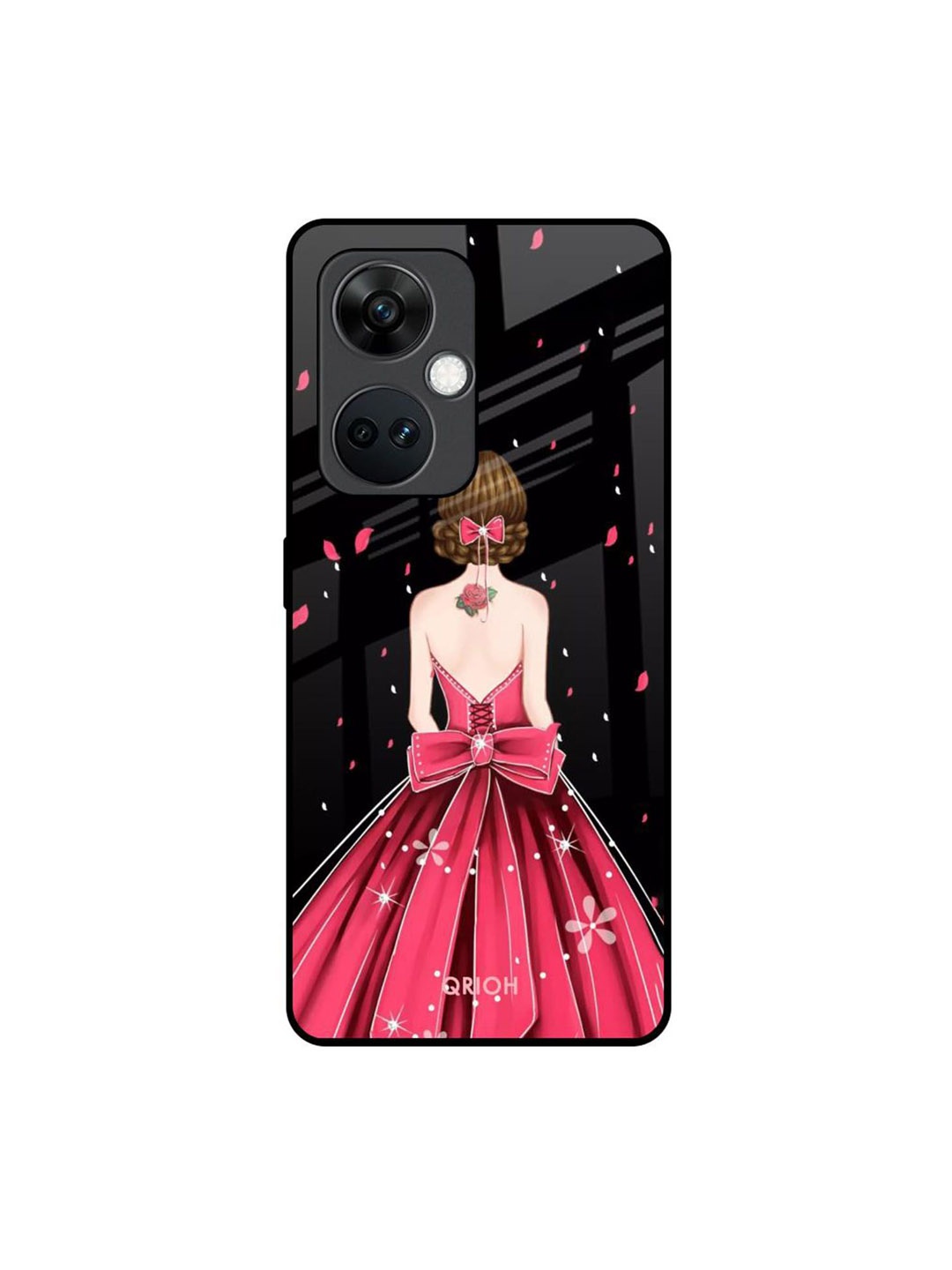 

QRIOH Quirky Printed OnePlus Nord CE 3 5G Back Case Mobile Accessories, Black