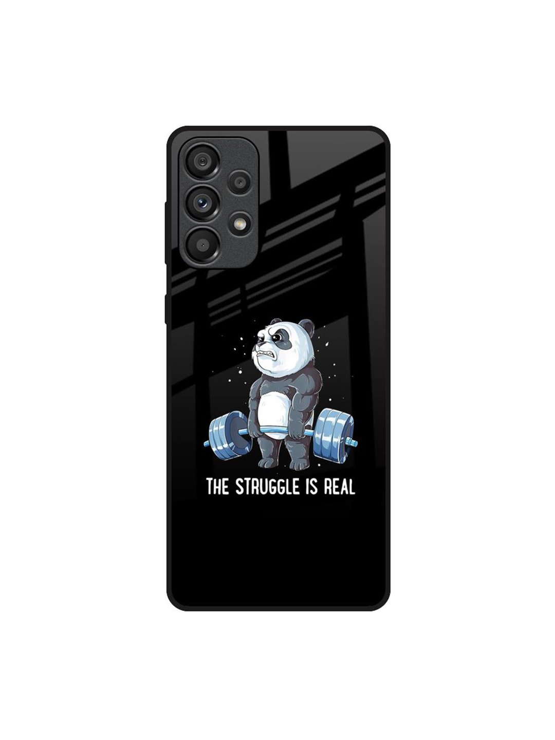 

QRIOH Quirky Printed Samsung Galaxy A73 5G Back Case Mobile Accessories, Black