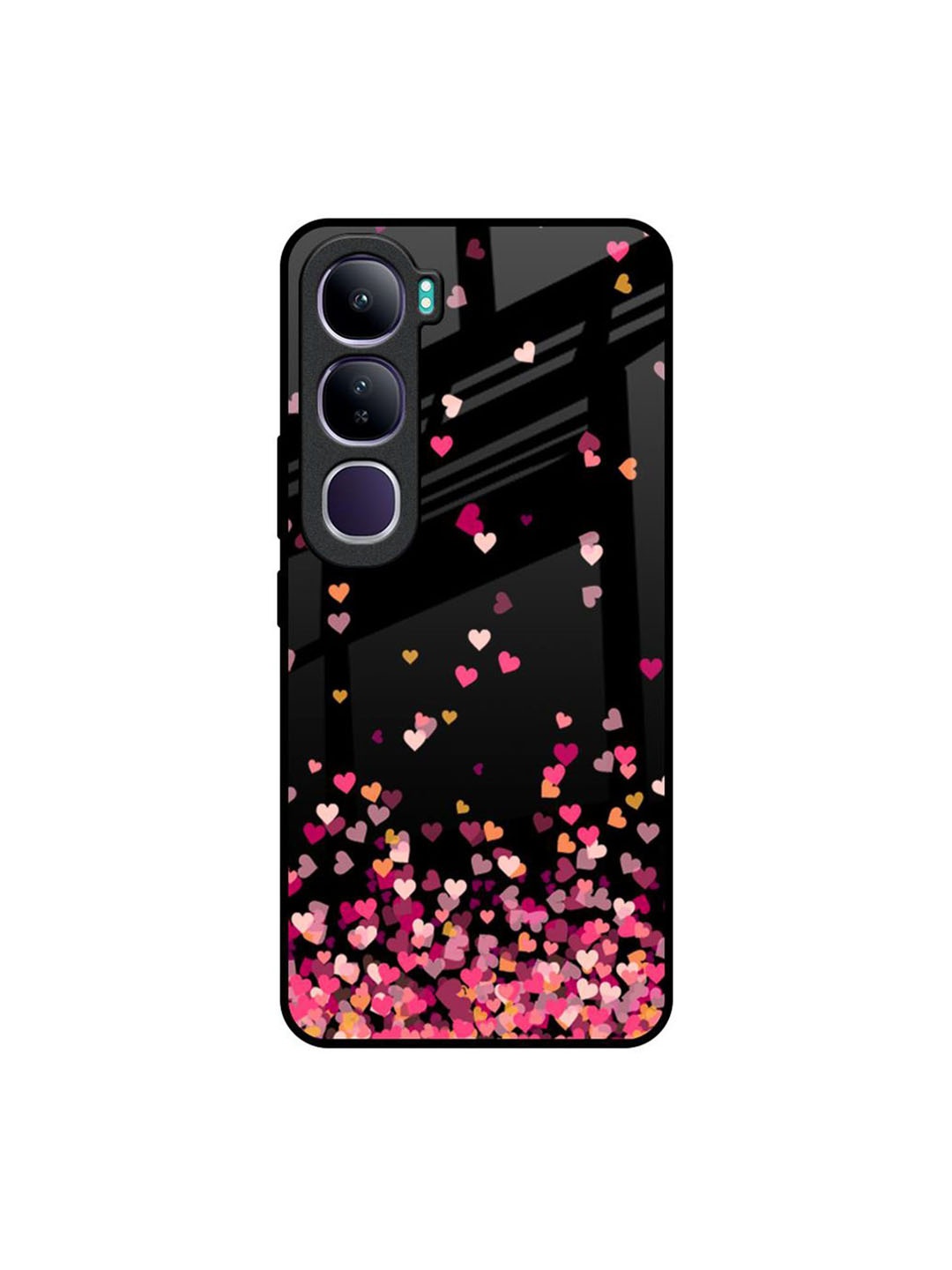 

QRIOH Quirky Printed Vivo Y300 5G Back Case Mobile Accessories, Black