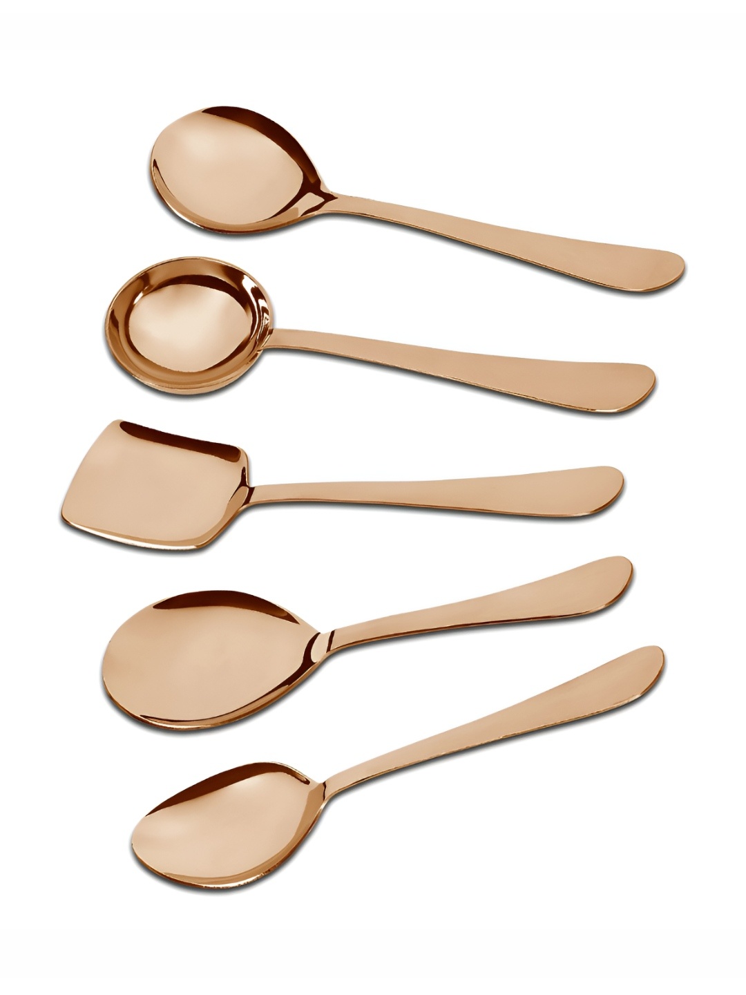 

Parage 5 Pieces Rose Gold Toned Stainless Steel Serving Spoon