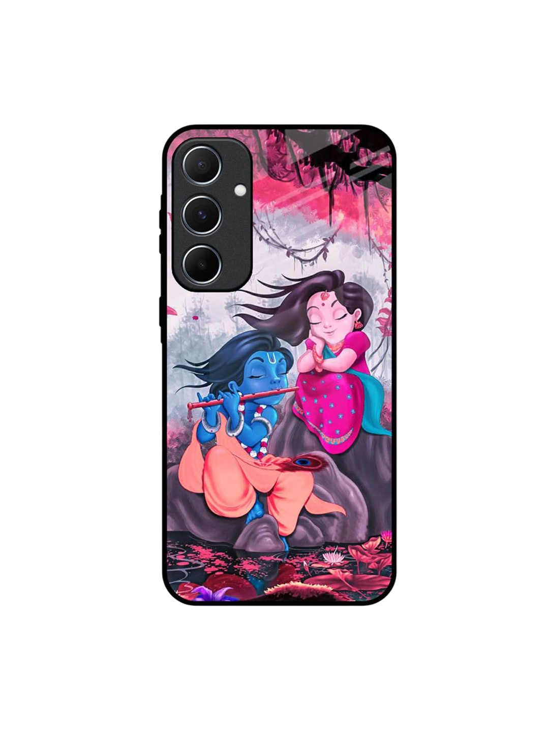 

QRIOH Quirky Printed Samsung Galaxy A55 5G Back Case Mobile Accessories, Pink
