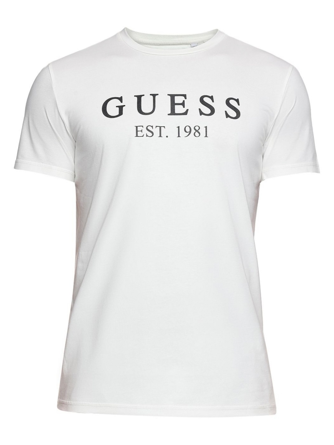 

GUESS Men Brand Logo Printed Applique T-shirt, White